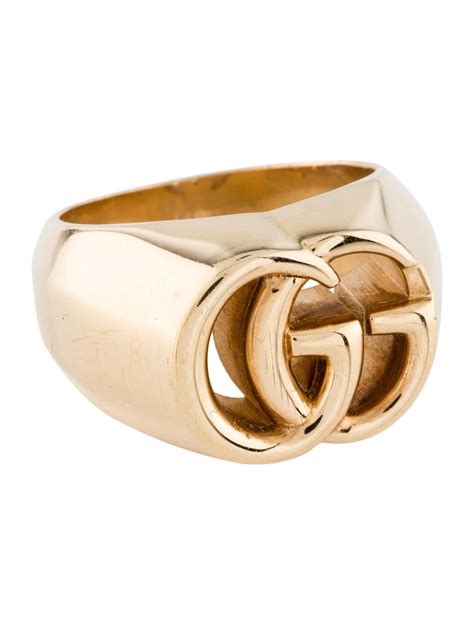 men gucci gold ring